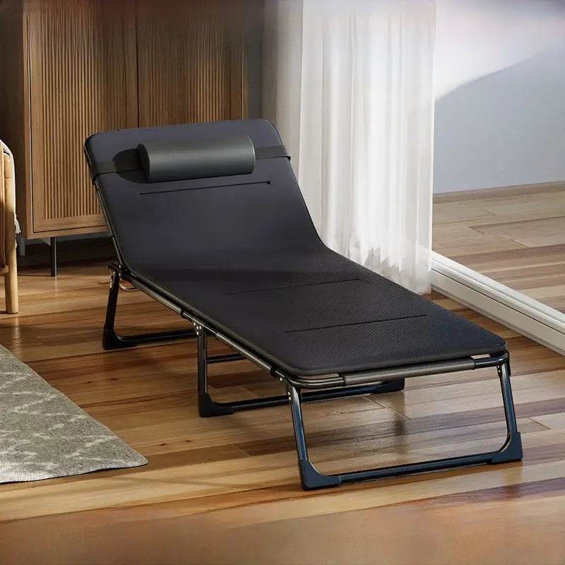 Outdoor Folding Bed Single Bed For Home Simple Noon Break Bed Office Adult Nap Camp Bed Multifunctional Recliner - Estalios