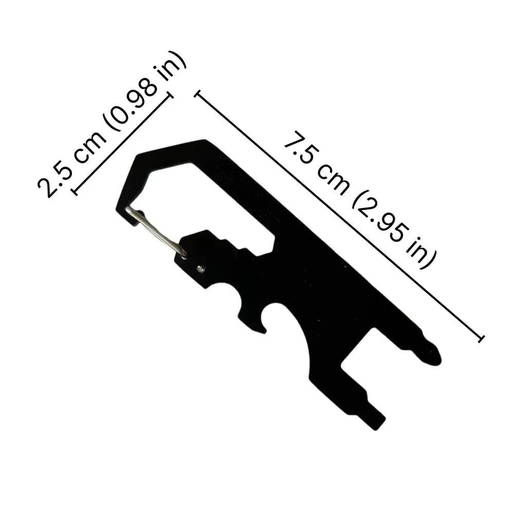 Outdoor Multi-Function EDC Tool Card Keychain for Versatility - Estalios