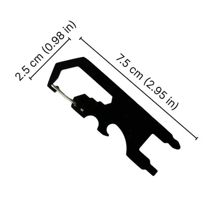Outdoor Multi-Function EDC Tool Card Keychain for Versatility - Estalios
