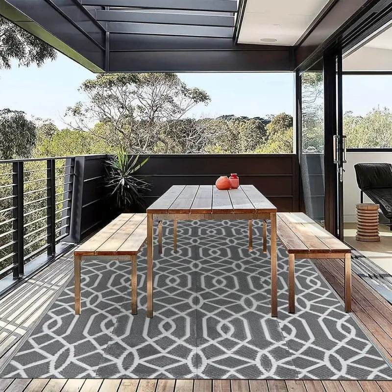 Outdoor Rug For Patios Waterproof Reversible Camping Mat - Estalios