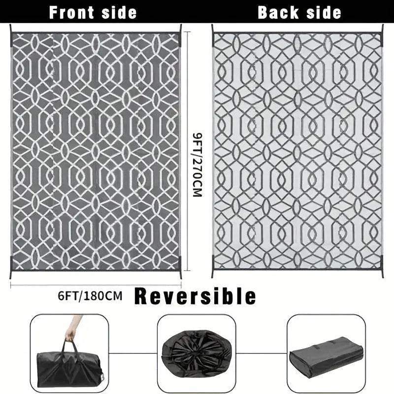 Outdoor Rug For Patios Waterproof Reversible Camping Mat - Estalios