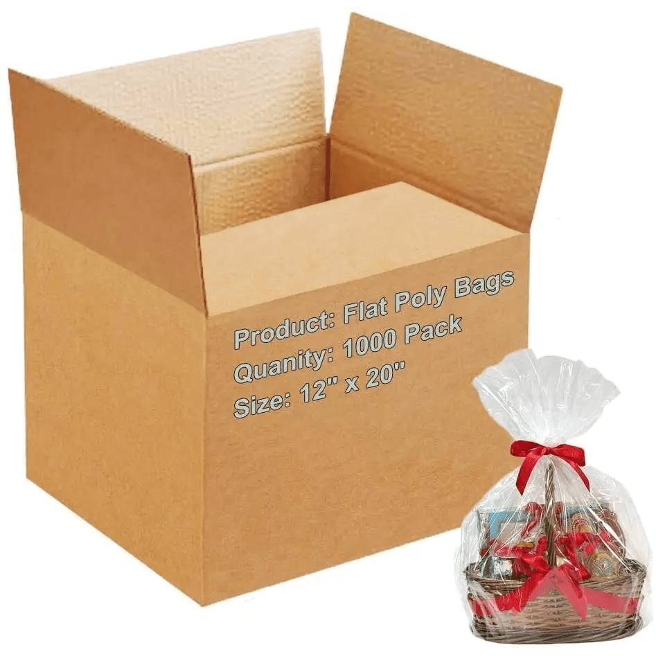 Unboxing Bliss: Gift Basket Ready Bags! Clear Plastic Bags, your Solution to Packaging and Presenting Gifts with Style and Ease! these Bags are Designed to Perfectly - Estalios