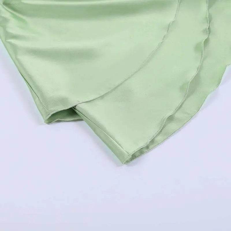 Outfitgirl Fashion Sexy Sling Open Back Tied Short Dress - Estalios