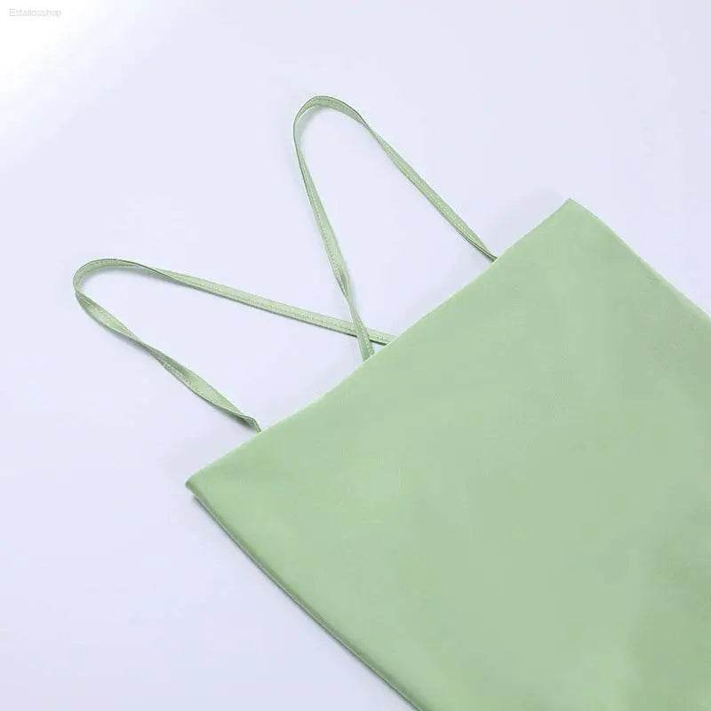 Outfitgirl Fashion Sexy Sling Open Back Tied Short Dress - Estalios