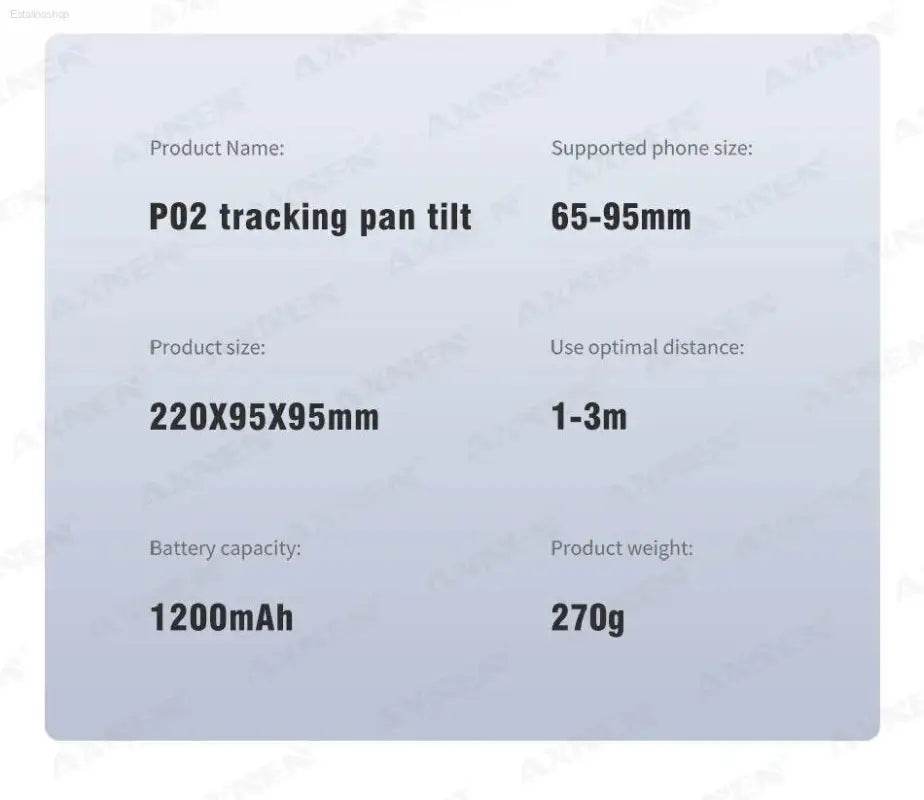 P02 360 Rotation Gimbal Stabilizer for Tiktok Live Selfies - Estalios