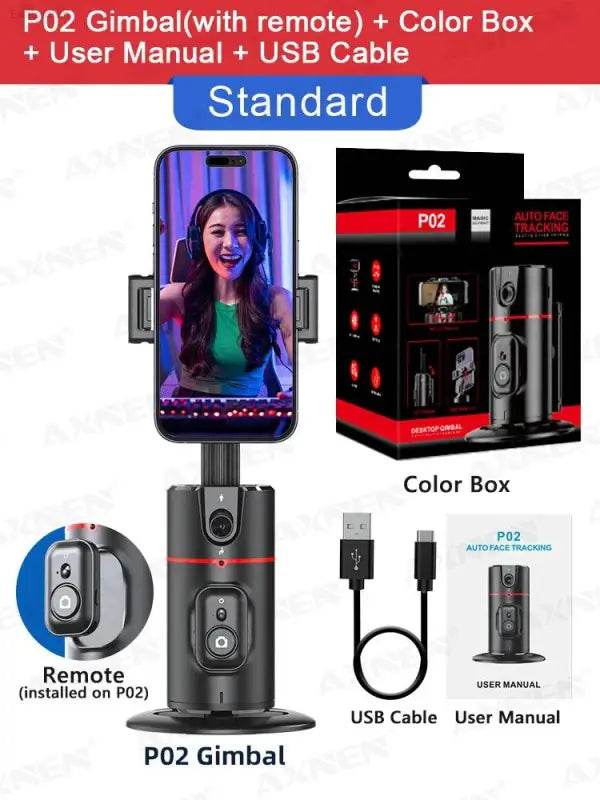 P02 360 Rotation Gimbal Stabilizer for Tiktok Live Selfies - Estalios