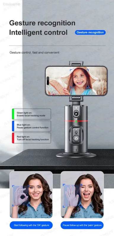 P02 360 Rotation Gimbal Stabilizer for Tiktok Live Selfies - Estalios