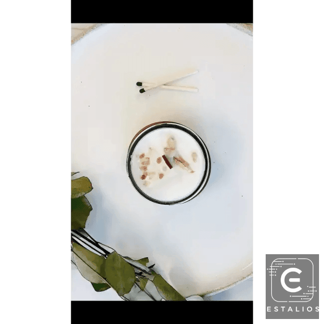Rustic Garden Glow Shelf with Candles for Cozy Ambiance - Estalios