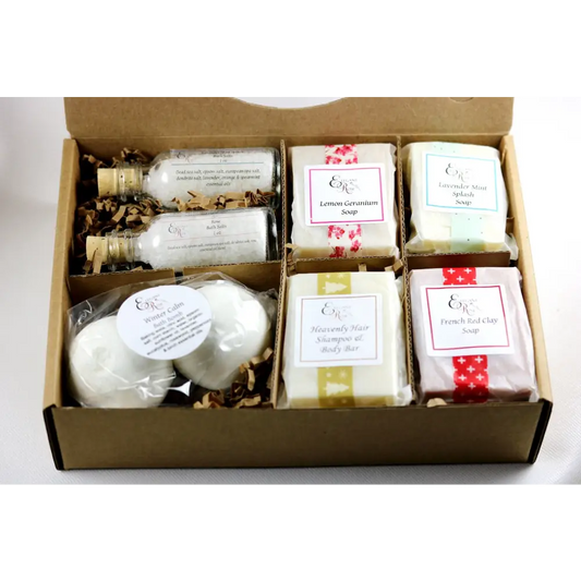 Pampering Bath Gift Set Ready To Gift with a delightful assortment of bath products