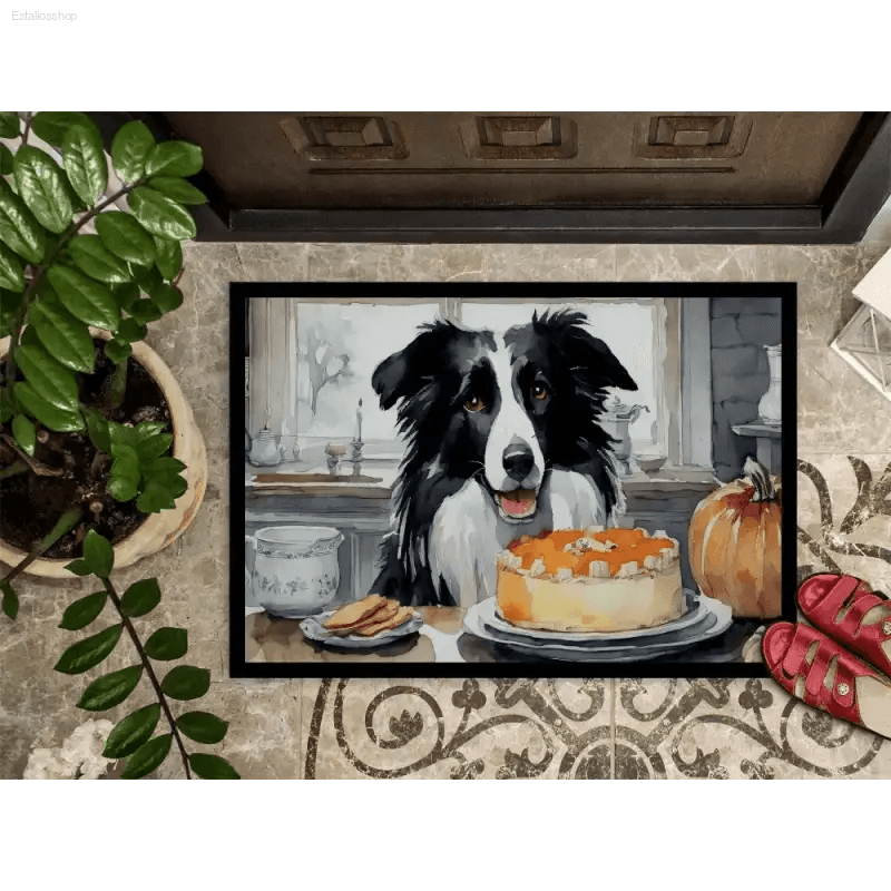 Paw-some Border Collie Doormat: Welcome Home Happiness! **product Description** Spruce Up your Home with our Adorable Dog-themed Mats! - Estalios