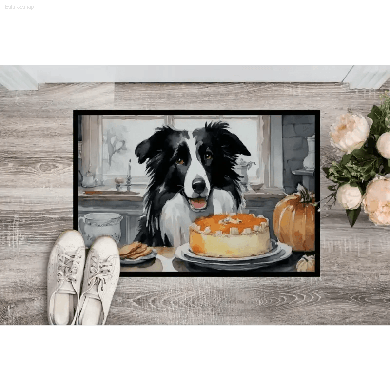 Paw-some Border Collie Doormat: Welcome Home Happiness! **product Description** Spruce Up your Home with our Adorable Dog-themed Mats! - Estalios