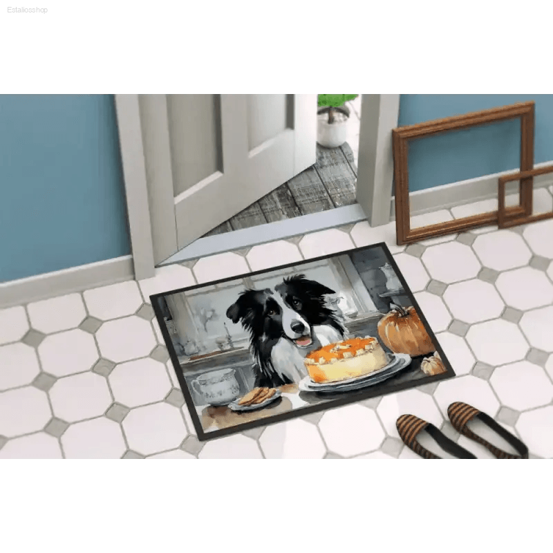 Paw-some Border Collie Doormat: Welcome Home Happiness! **product Description** Spruce Up your Home with our Adorable Dog-themed Mats! - Estalios