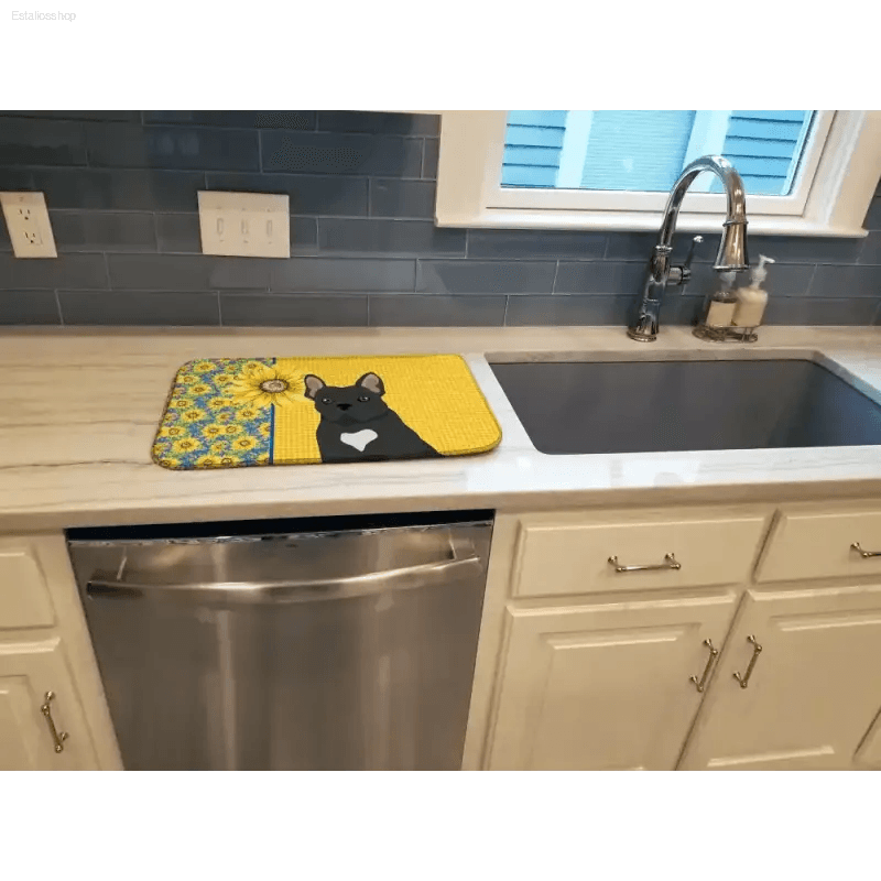 Paw-some Dish Drying Mat: Unleash the Dog-gone Drying Power! - Estalios