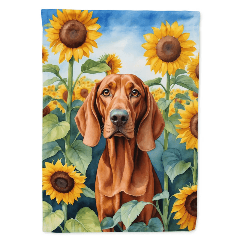 Watercolor Dog Sunflower Flag: Unleash the Joy! Here is the Product Description you Requested: Brighten your Garden with our Charming Watercolor Dog Sunflower Flag, - Estalios