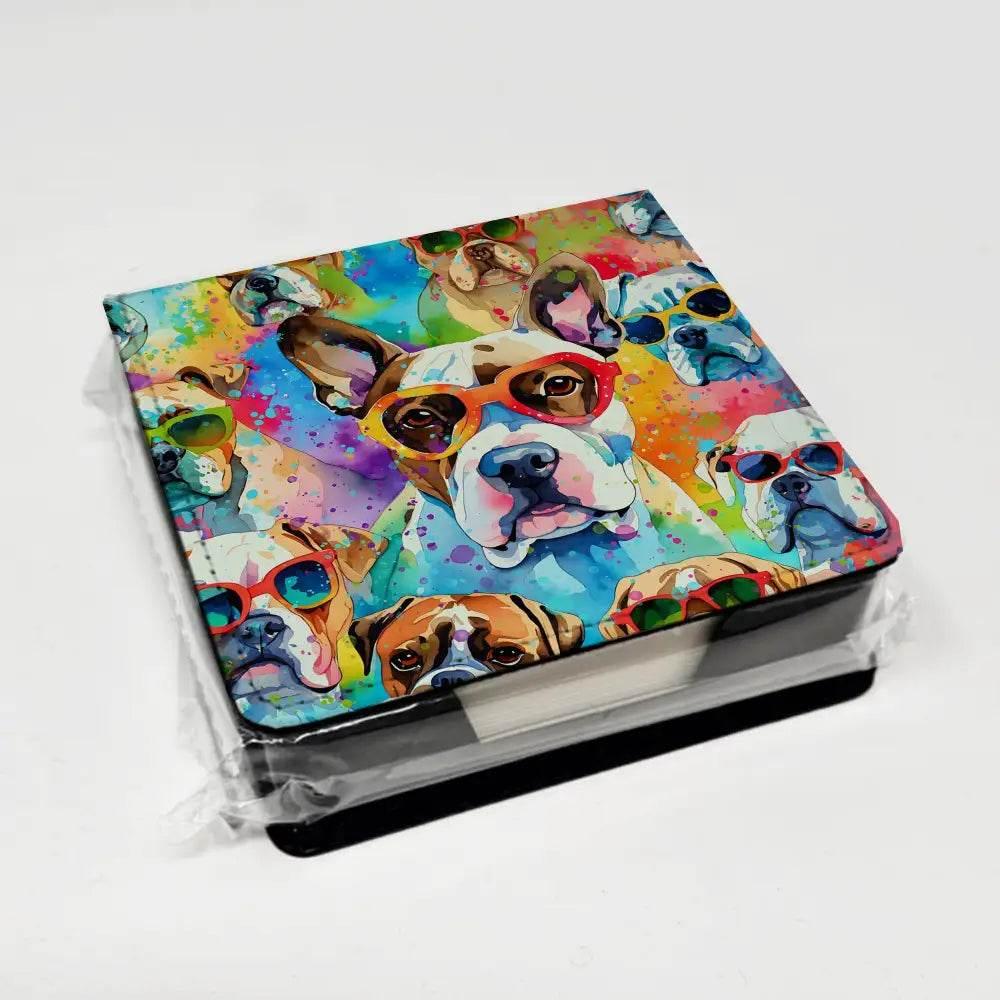 Unleash your Ideas: Pawsitively Cool Dog Notepad Holder Set! Get Ready to Organize your Thoughts with our Dog-themed Notepad Holder Set! - Estalios