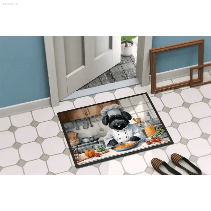 Pawsome Chef Dog: Kitchen Doormat Delight! Dog Chef Kitchen Mat: the Ultimate Addition to your Home, Blending Canine Charm with Practical Kitchen Decor - Estalios