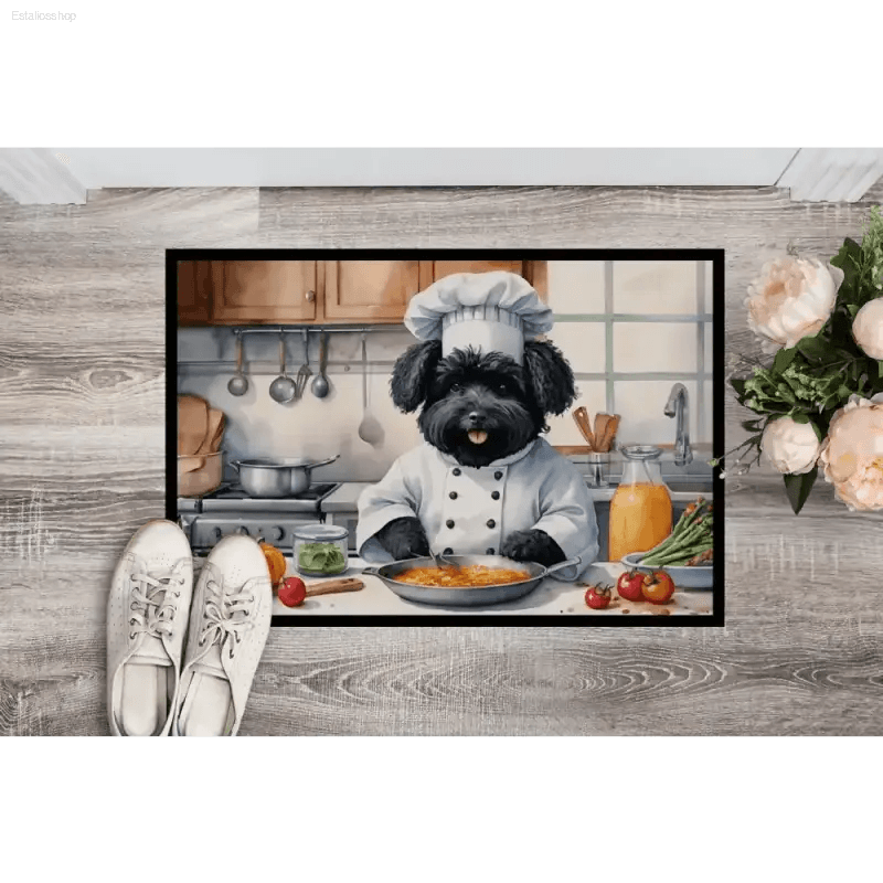 Pawsome Chef Dog: Kitchen Doormat Delight! Dog Chef Kitchen Mat: the Ultimate Addition to your Home, Blending Canine Charm with Practical Kitchen Decor - Estalios