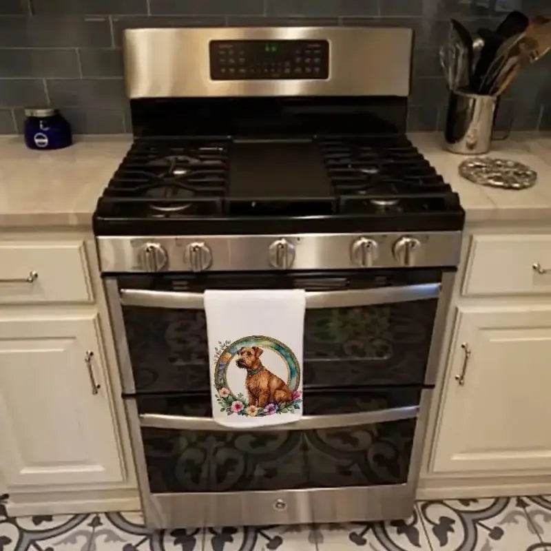 Pawsome Kitchen Upgrade: Gas Range & Dog Tea Towel Set! Alright, Get Ready to Unleash Some Serious Kitchen Cuteness and Power! this Combo - Estalios
