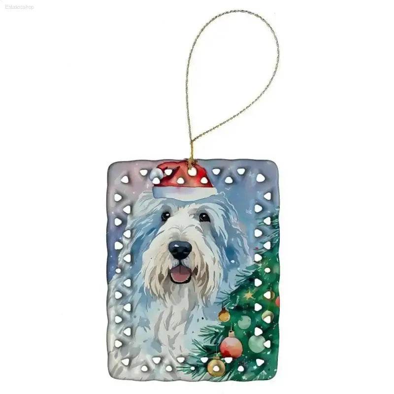 Dog Christmas ornament.