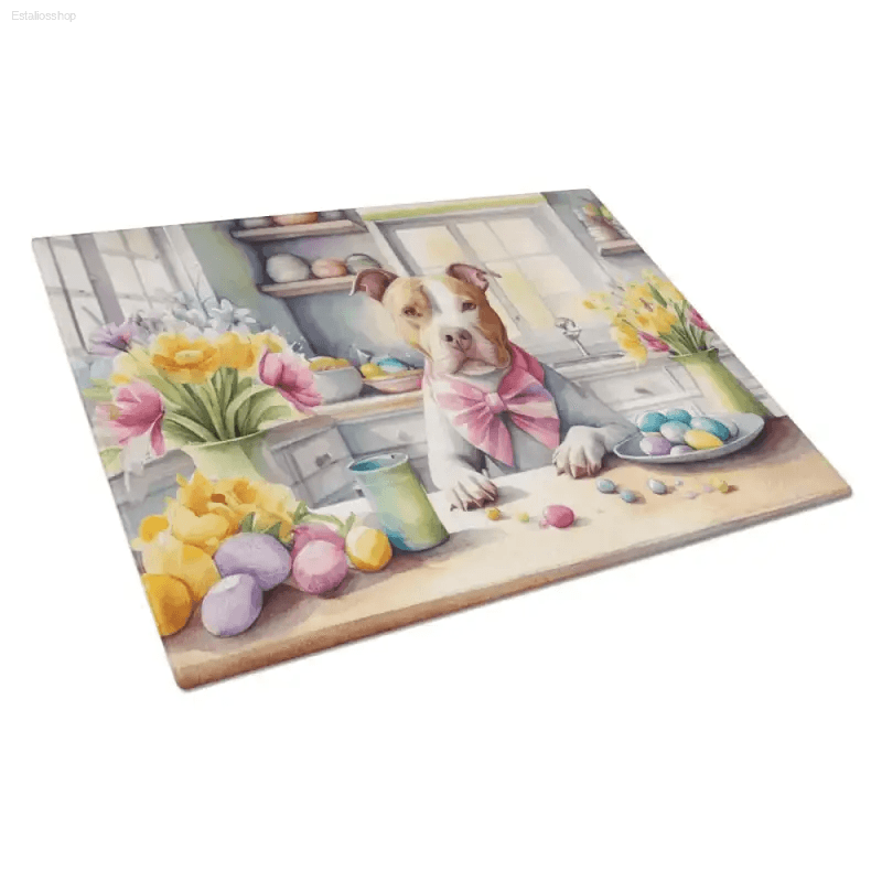 Pawsome Pit Bull Watercolor Cutting Board: Chop in Style! Here's a Product Description for the Title: Unleash your Inner Chef - Estalios