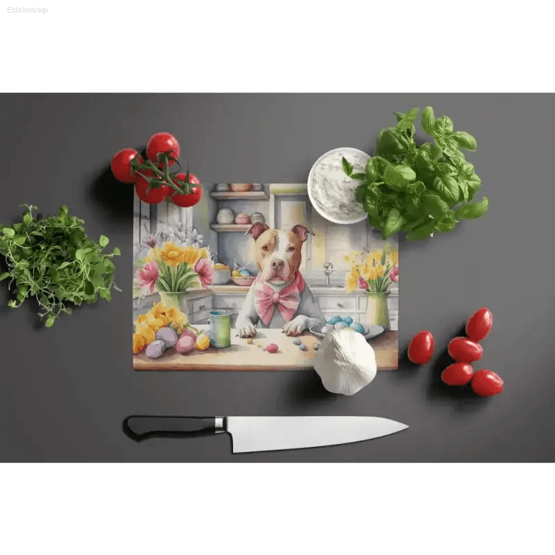 Pawsome Pit Bull Watercolor Cutting Board: Chop in Style! Here's a Product Description for the Title: Unleash your Inner Chef - Estalios