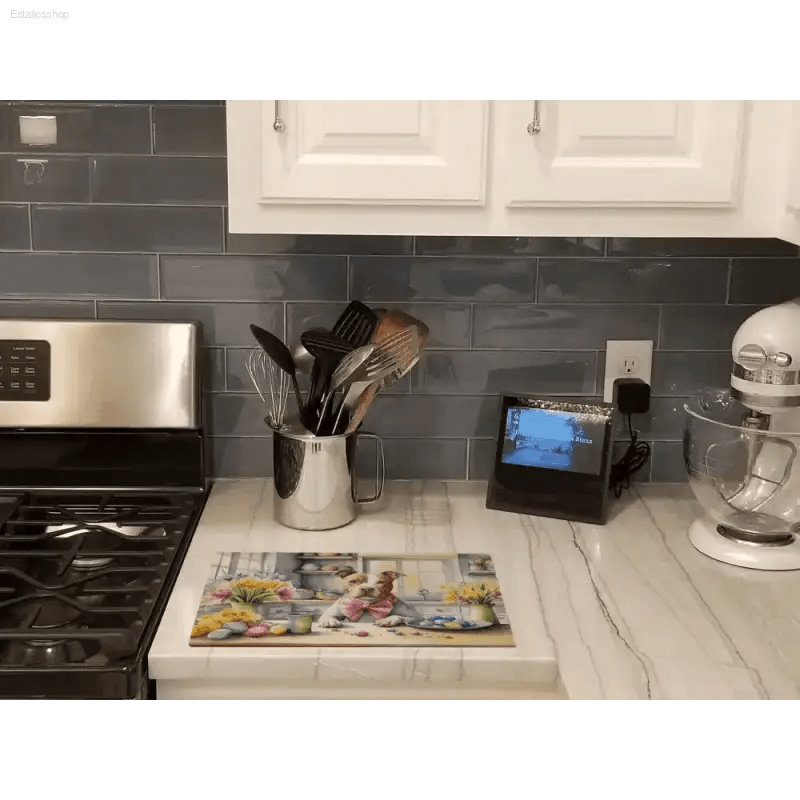 Pawsome Pit Bull Watercolor Cutting Board: Chop in Style! Here's a Product Description for the Title: Unleash your Inner Chef - Estalios