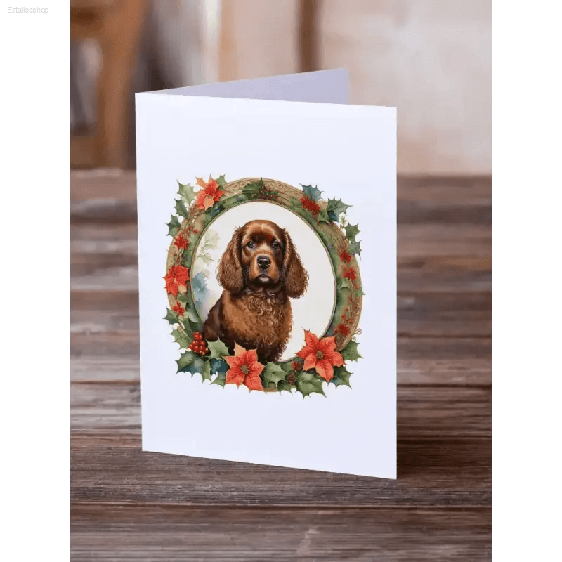 Pawsome Watercolor Holiday Dog Cards: Get Yours Now! Spread Holiday Cheer with our Adorable Packaged Dog-themed Greeting Cards! these Watercolor Christmas Cards - Estalios