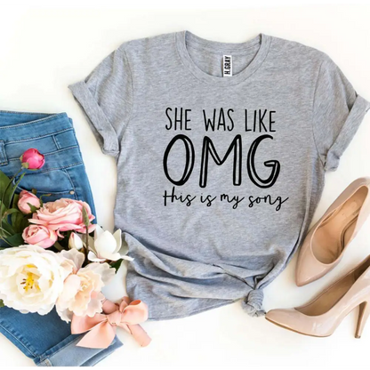 Heather gray sold t-shirt with cool text, perfect for casual style lovers