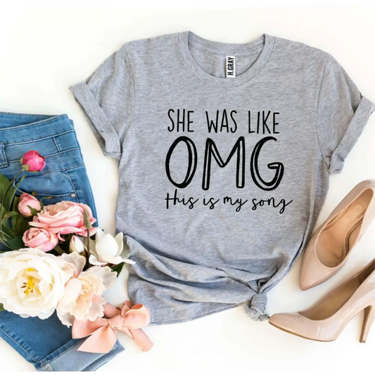 Heather gray sold t-shirt with cool text, perfect for casual style lovers