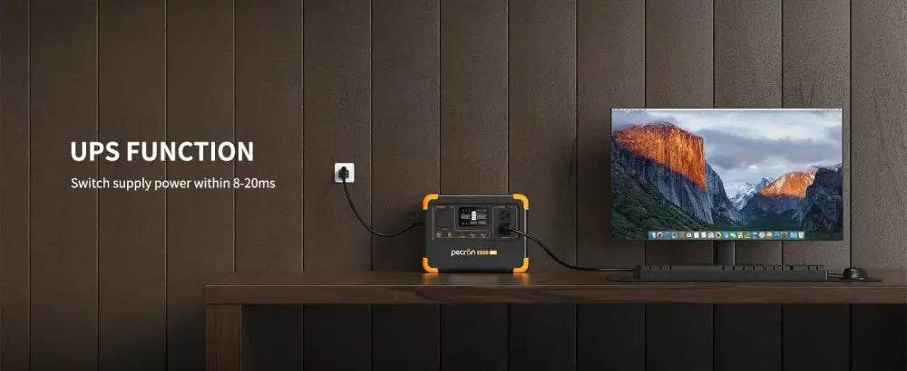 Pecron E500LFP Solar Generator 576Wh with 100W Panel - Estalios