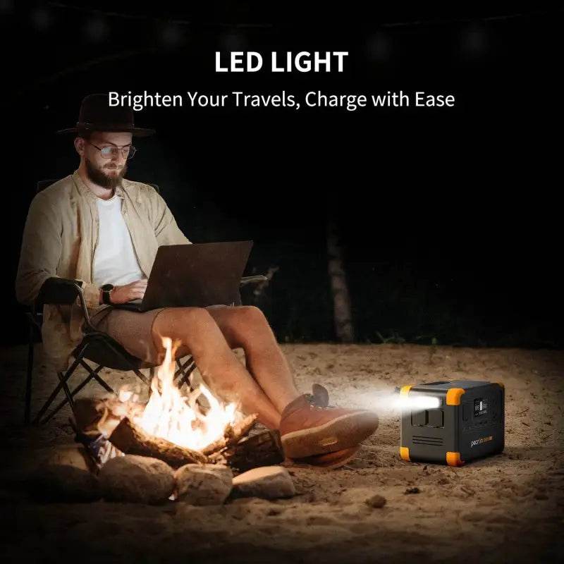 Pecron E500LFP Solar Generator 576Wh with 100W Panel - Estalios