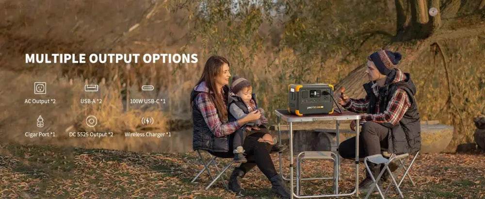 Pecron E500LFP Solar Generator 576Wh with 100W Panel - Estalios