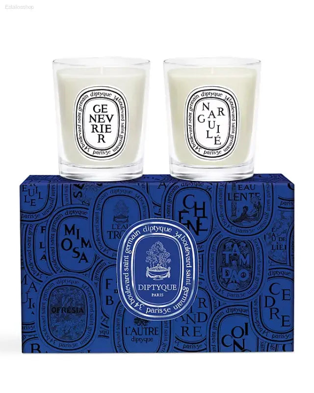 🎁 Perfect for Gifting – Diptyque Narguilé & Genévrier Mini Candles Gift Set | Warm & Spicy Fragrance Experience