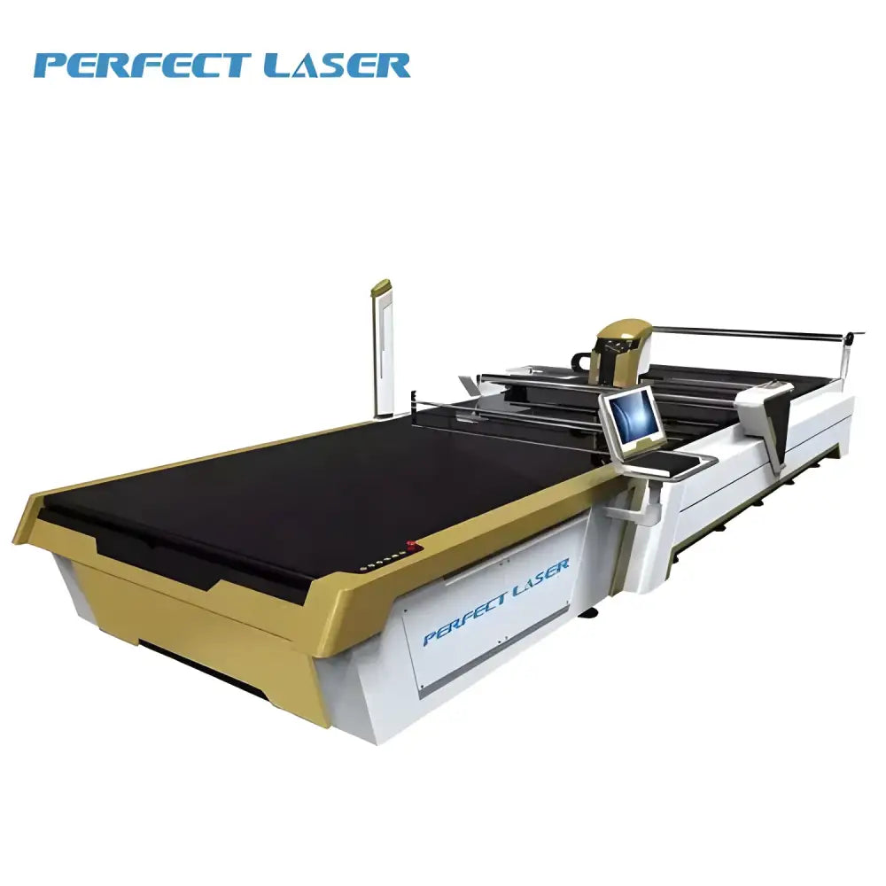 Perfect Laser Automatic Fabric CNC Cutter showcasing a high-tech laser cutting machine