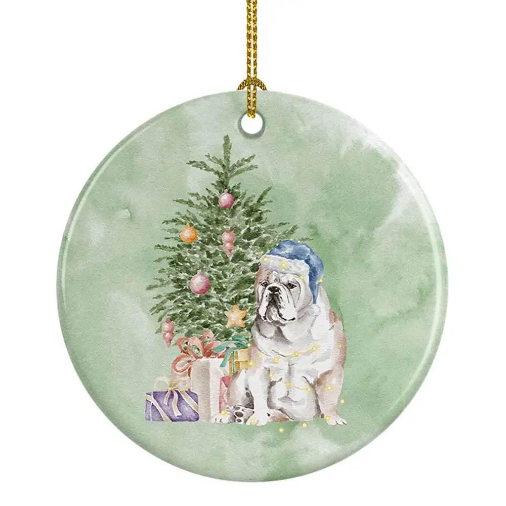 Personalized Bulldog Christmas Tree Ornament for Holiday Cheer - Estalios