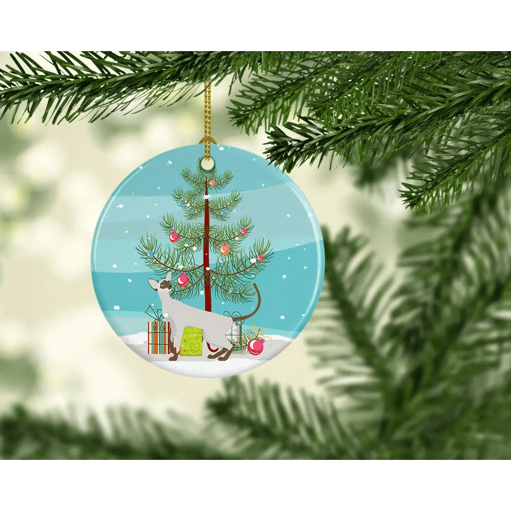 Purrfect Christmas Ornament: Get Yours Now! Here's the product description: Deck your halls with feline cheer using our adorable Cat and Tree Christmas - Estalios