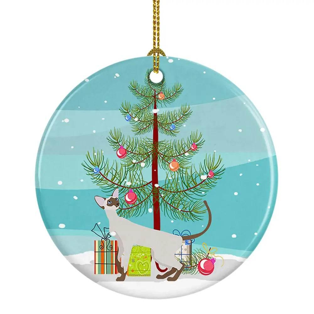 Purrfect Christmas Ornament: Get Yours Now! Here's the product description: Deck your halls with feline cheer using our adorable Cat and Tree Christmas - Estalios