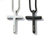 Personalized Men's Stainless Steel Cross Necklace - Estalios