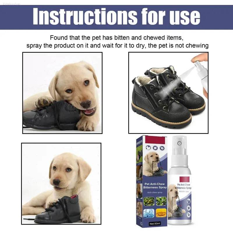 Pet Bitter Anti-Biting Spray For Dogs Chewing Furniture - Estalios