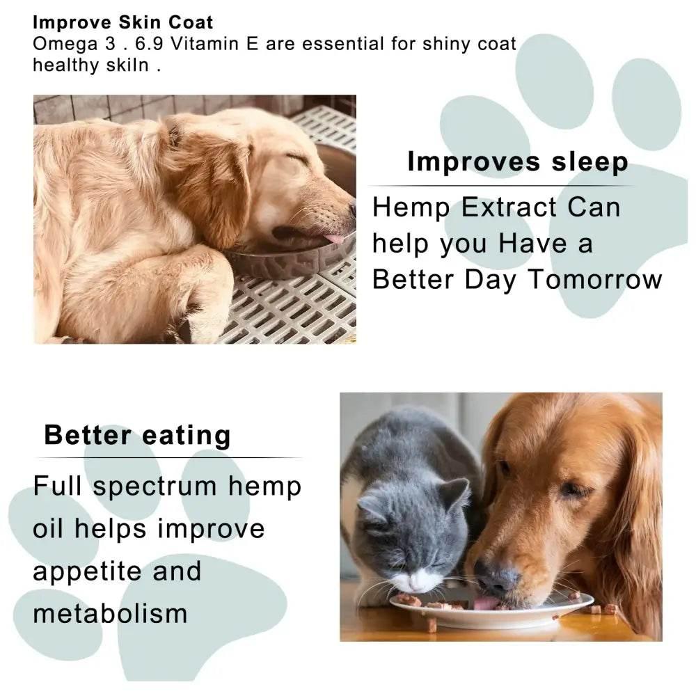 Pet Care Oil for Cats and Dogs - Moisturizing Massage Repair - Estalios