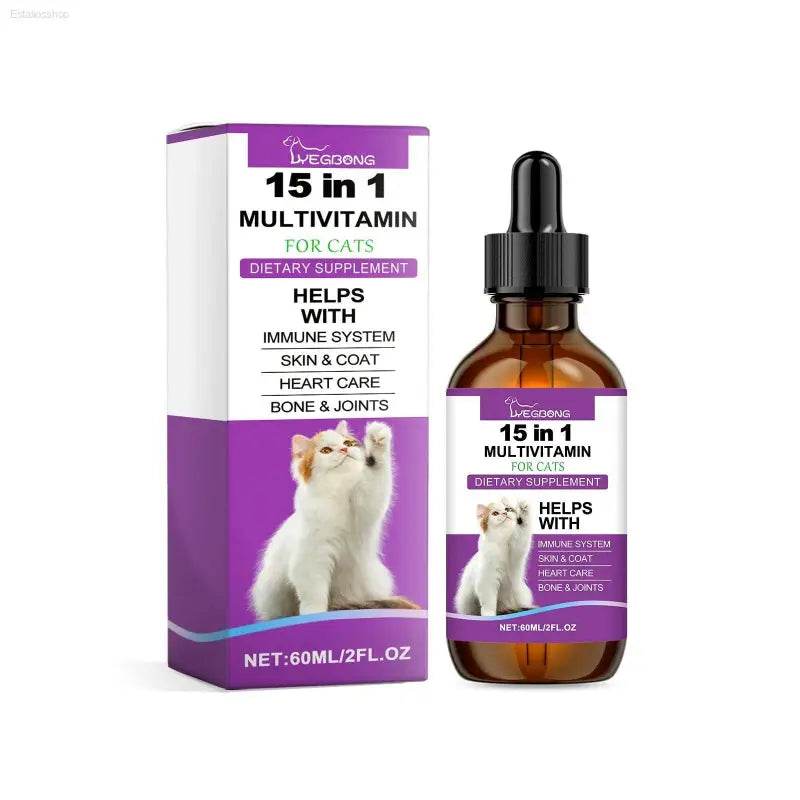 Pet Cat Vitamin Drops Care For Pets With Physical Discomfort - Estalios