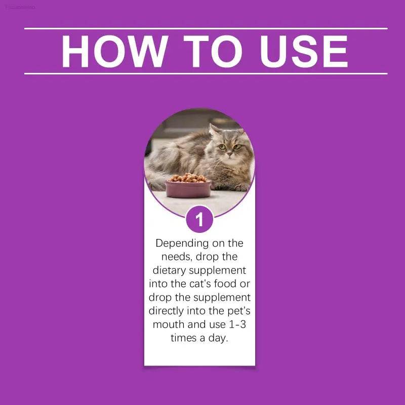 Pet Cat Vitamin Drops Care For Pets With Physical Discomfort - Estalios