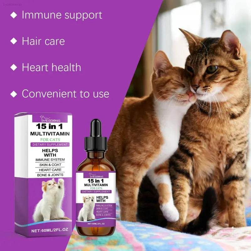Pet Cat Vitamin Drops Care For Pets With Physical Discomfort - Estalios