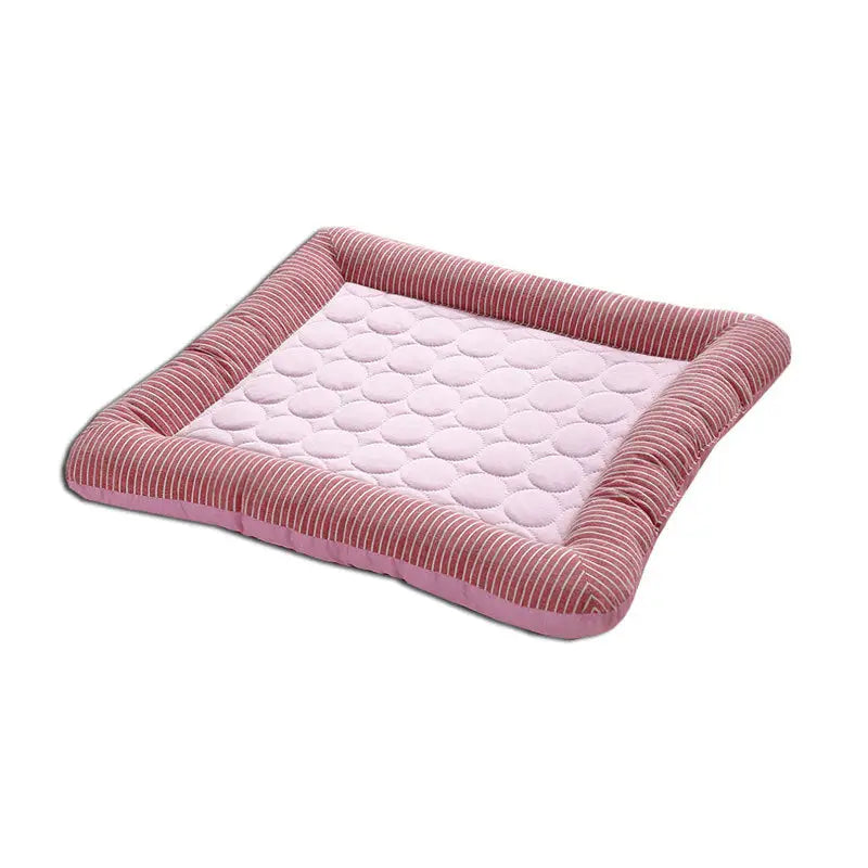 Pet Cooling Pad Bed For Dogs Cats Puppy Kitten Cool Mat Pet Blanket Ice Silk Material Soft For Summer Sleeping Blue