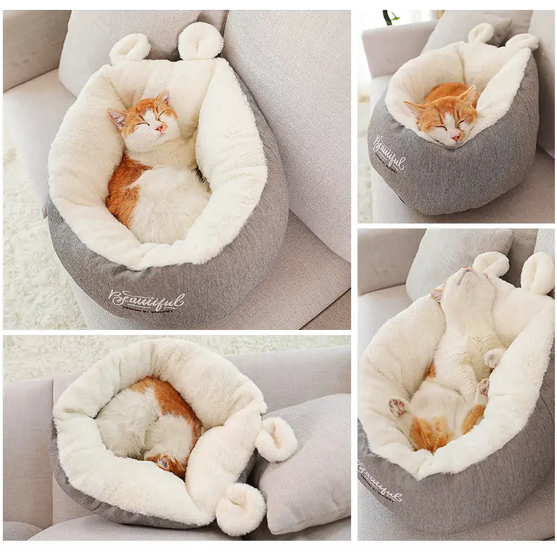 Pet Dog Bed Warming Soft Sleeping Bag Cushion Puppy Kennel