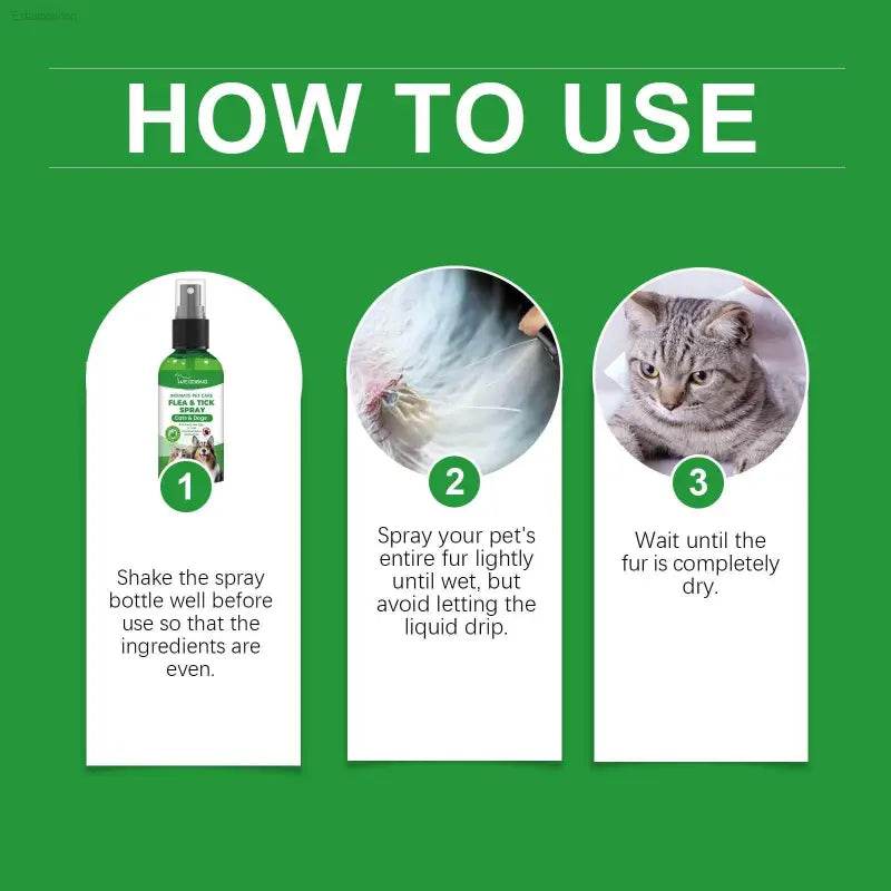 Pet Insect Repellent Spray For Dog And Cat Hair Care - Estalios