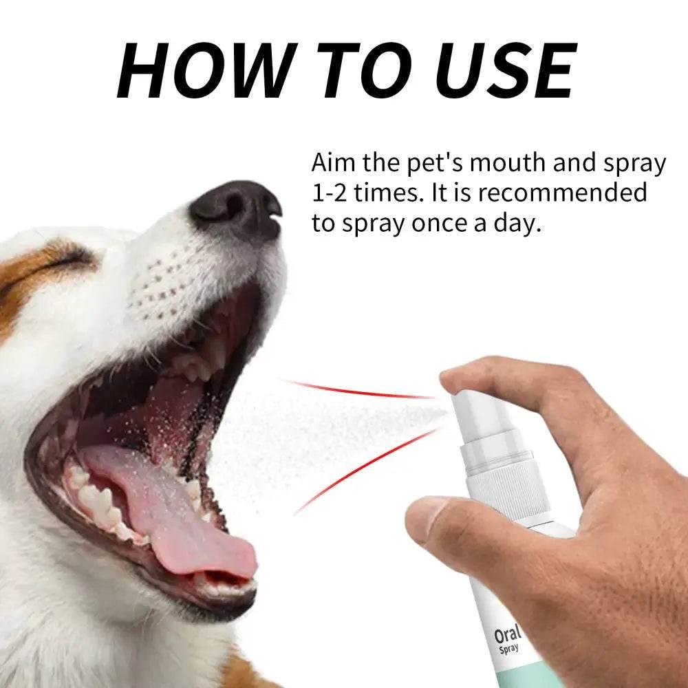Pet Mint Fresh Breath Spray for Healthy Dog Smiles - Estalios