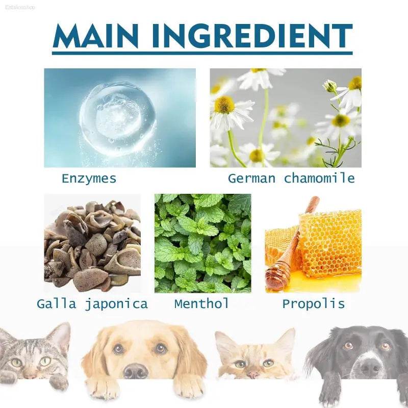 Pet Oral Cleaning Spray For Cats And Dogs Fresh Mouth Care - Estalios