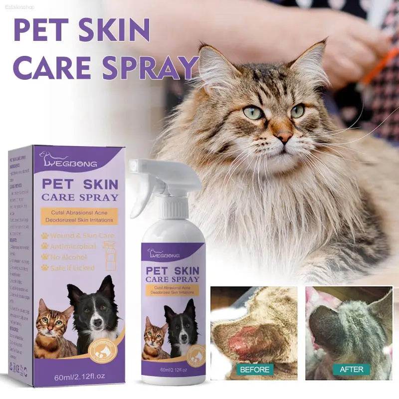 Pet Skin Relief Spray Relieves Dog And Cat Itchiness - Estalios