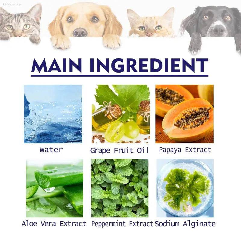 Pet V34 Toothpaste for Clean Bad Breath Tartar Care - Estalios